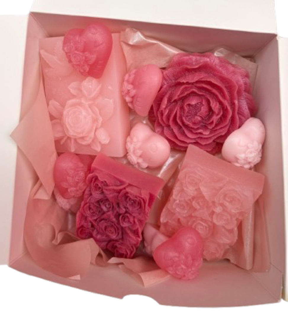 Bar Soap: Pink Roses Blossom Bar Soap